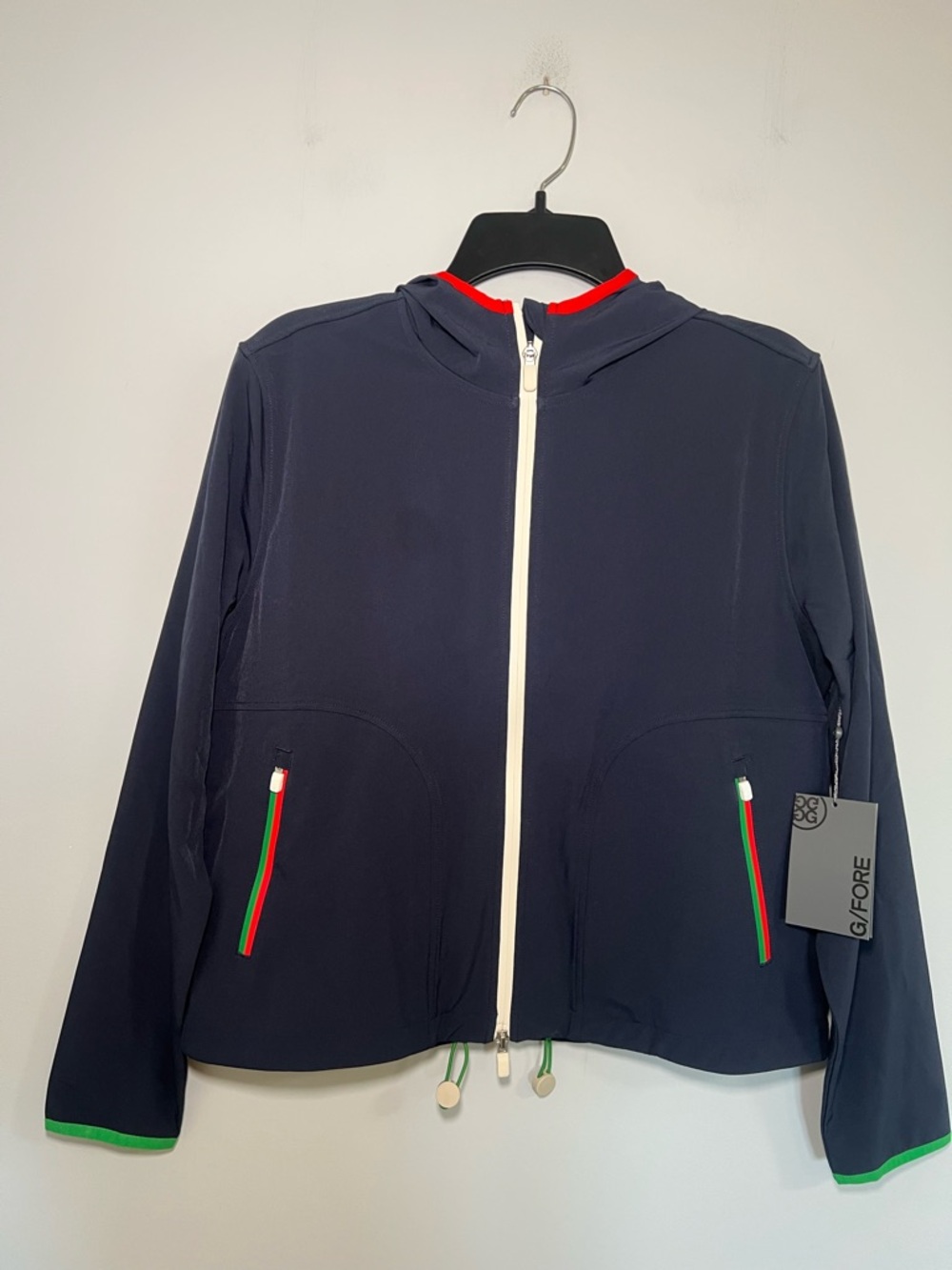 NWT G/Fore Golf Whisper Stretch Jacket Womens Twilight Zip Up Blue Size Small